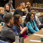 Attendee asking a question